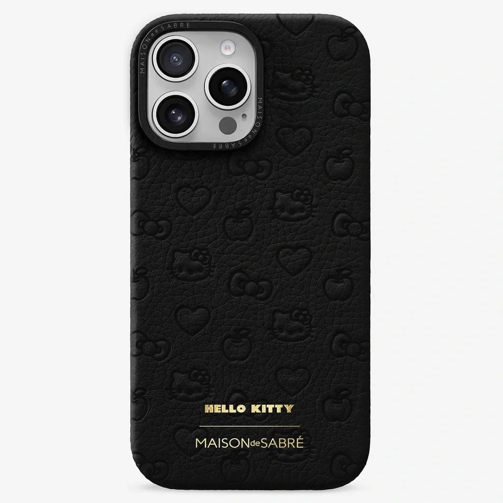 BNIB Maison de Sabre Hello Kitty Leather iPhone 16 Pro Case - Picture 4 of 5